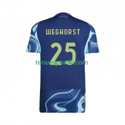 Homme Maillot Extérieur Ajax Amsterdam Wout Weghorst 25 2025-2026 à Manches Courtes