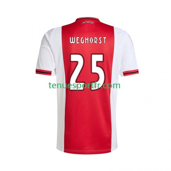 Homme Maillot Domicile Ajax Amsterdam Wout Weghorst 25 2025-2026 à Manches Courtes