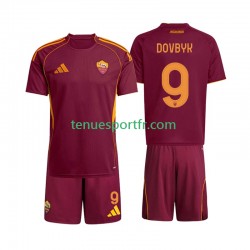 Kit Enfant Maillot Domicile AS Rome Artem Dovbyk 9 2025-2026 à Manches Courtes