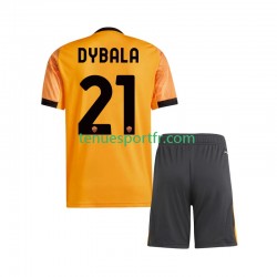 Kit Enfant Maillot Extérieur AS Rome Dybala 21 2025-2026 à Manches Courtes