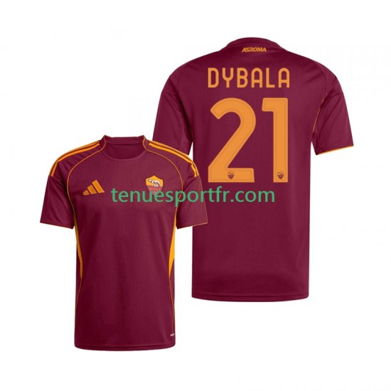 Homme Maillot Domicile AS Rome Dybala 21 2025-2026 à Manches Courtes