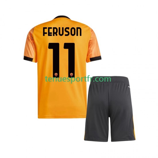 Kit Enfant Maillot Extérieur AS Rome Evan Ferguson 11 2025-2026 à Manches Courtes
