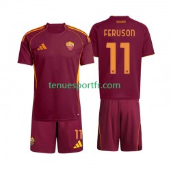 Kit Enfant Maillot Domicile AS Rome Evan Ferguson 11 2025-2026 à Manches Courtes