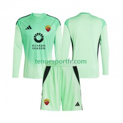 Kit Enfant Maillot Extérieur Quatrième AS Rome Gardien 2025-2026 à Manches Longues