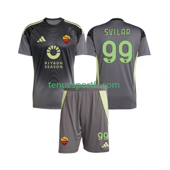 Kit Enfant Maillot Domicile AS Rome Gardien Mile Svilar 99 2025-2026 à Manches Courtes