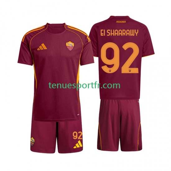 Kit Enfant Maillot Domicile AS Rome Stephan El Shaarawy 92 2025-2026 à Manches Courtes