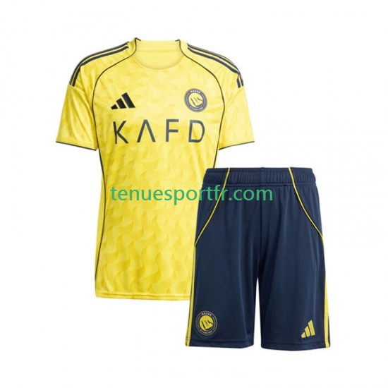 Kit Enfant Maillot Domicile Al Nassr 2025-2026 à Manches Courtes
