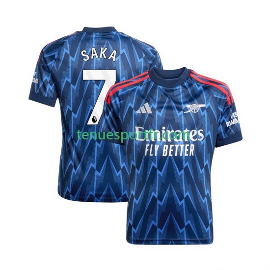 Homme Maillot Extérieur Arsenal Bukayo Saka 7 2025-2026 à Manches Courtes