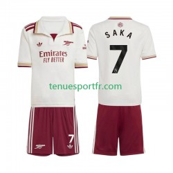 Kit Enfant Maillot Troisième Arsenal Bukayo Saka 7 2025-2026 à Manches Courtes