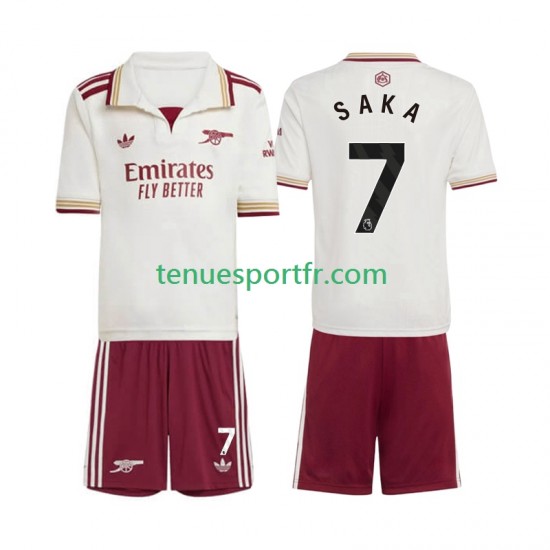 Kit Enfant Maillot Troisième Arsenal Bukayo Saka 7 2025-2026 à Manches Courtes