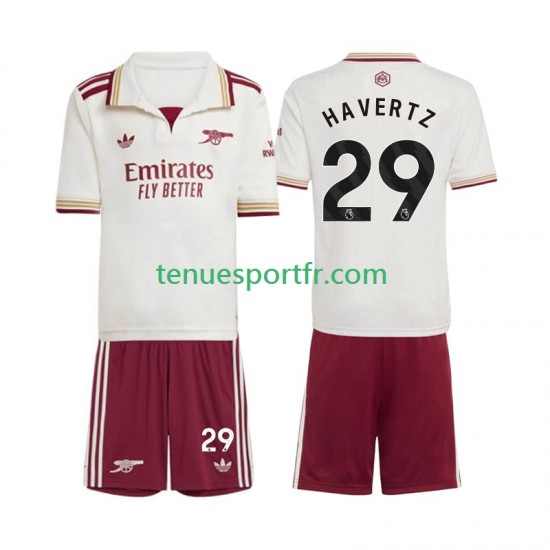 Kit Enfant Maillot Troisième Arsenal Kai Havertz 29 2025-2026 à Manches Courtes
