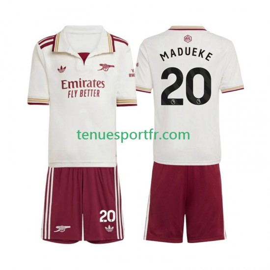 Kit Enfant Maillot Troisième Arsenal Noni Madueke 20 2025-2026 à Manches Courtes