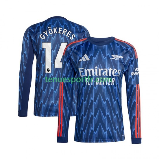 Homme Maillot Extérieur Arsenal Viktor Gyokeres 14 2025-2026 à Manches Longues