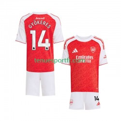 Kit Enfant Maillot Domicile Arsenal Viktor Gyokeres 14 2025-2026 à Manches Courtes