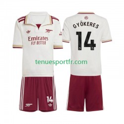 Kit Enfant Maillot Troisième Arsenal Viktor Gyokeres 14 2025-2026 à Manches Courtes