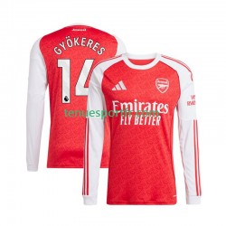 Homme Maillot Domicile Arsenal Viktor Gyokeres 14 2025-2026 à Manches Longues
