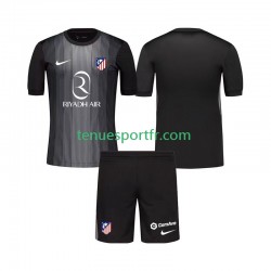 Kit Enfant Maillot Extérieur Atlético Madrid Gardien 2025-2026 à Manches Courtes