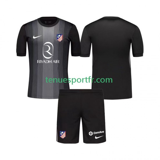 Kit Enfant Maillot Extérieur Atlético Madrid Gardien 2025-2026 à Manches Courtes