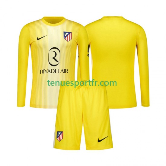 Kit Enfant Maillot Domicile Atlético Madrid Gardien 2025-2026 à Manches Longues