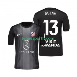Homme Maillot Extérieur Atlético Madrid Gardien Jan Oblak 13 2025-2026 à Manches Courtes