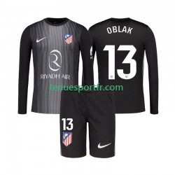 Kit Enfant Maillot Extérieur Atlético Madrid Gardien Jan Oblak 13 2025-2026 à Manches Longues
