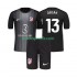 Kit Enfant Maillot Extérieur Atlético Madrid Gardien Jan Oblak 13 2025-2026 à Manches Courtes