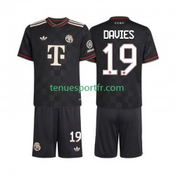 Kit Enfant Maillot Troisième Bayern Munich Alphonso Davies 19 2025-2026 à Manches Courtes