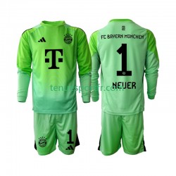 Kit Enfant Maillot Domicile Bayern Munich Gardien Neuer 1 2025-2026 à Manches Longues