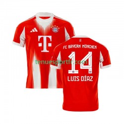 Homme Maillot Domicile Bayern Munich Luis Diaz 14 2025-2026 à Manches Courtes