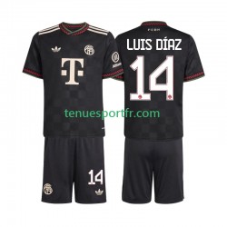 Kit Enfant Maillot Troisième Bayern Munich Luis Diaz 14 2025-2026 à Manches Courtes