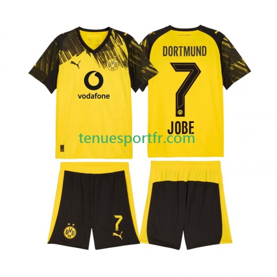 Kit Enfant Maillot Domicile Borussia Dortmund Jobe Bellingham 7 2025-2026 à Manches Courtes