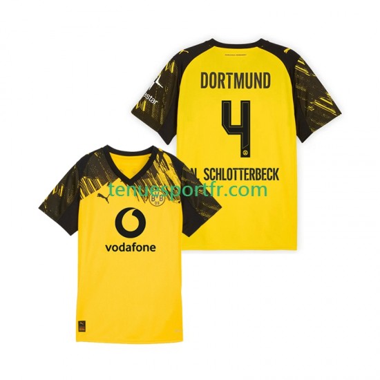 Homme Maillot Domicile Borussia Dortmund Nico Schlotterbeck 4 2025-2026 à Manches Courtes