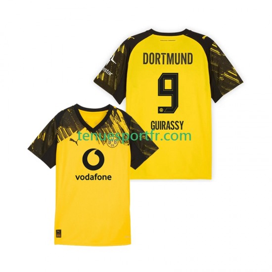 Homme Maillot Domicile Borussia Dortmund Serhou Guirassy 9 2025-2026 à Manches Courtes