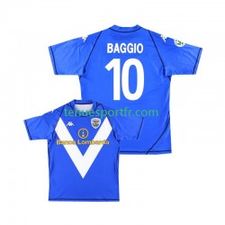 Homme Maillot Retro Domicile Brescia Calcio Baggio 10 2003 2004 à Manches Courtes