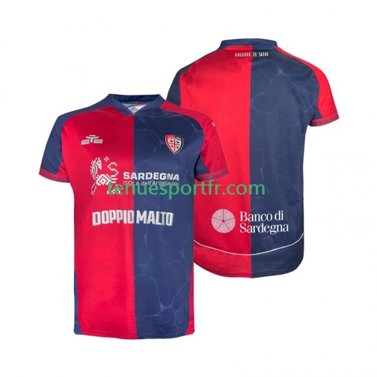 Homme Maillot Domicile Cagliari 2025-2026 à Manches Courtes