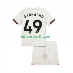 Kit Enfant Maillot Extérieur Chelsea Alejandro Garnacho 49 2025-2026 à Manches Courtes