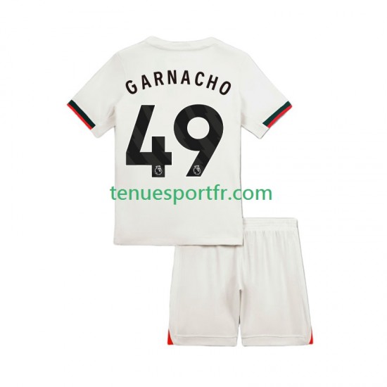 Kit Enfant Maillot Extérieur Chelsea Alejandro Garnacho 49 2025-2026 à Manches Courtes