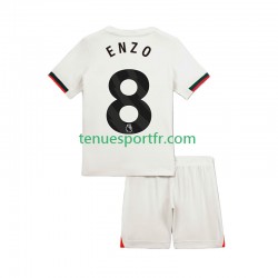 Kit Enfant Maillot Extérieur Chelsea Enzo Fernandez 8 2025-2026 à Manches Courtes