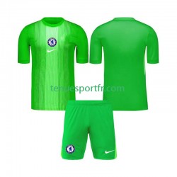 Kit Enfant Maillot Extérieur Chelsea Gardien 2025-2026 à Manches Courtes