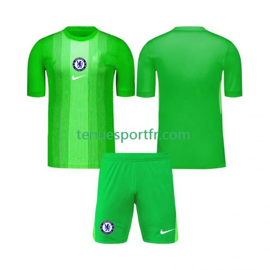 Kit Enfant Maillot Extérieur Chelsea Gardien 2025-2026 à Manches Courtes