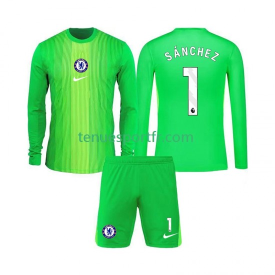 Kit Enfant Maillot Extérieur Chelsea Gardien Robert Sanchez 1 2025-2026 à Manches Longues