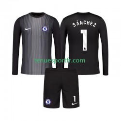 Kit Enfant Maillot Domicile Chelsea Gardien Robert Sanchez 1 2025-2026 à Manches Longues