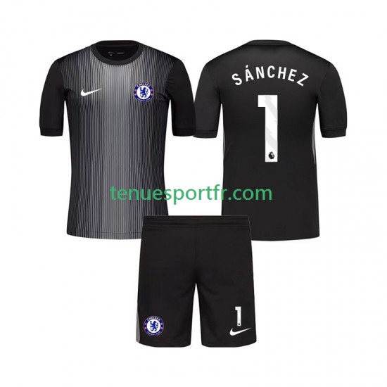 Kit Enfant Maillot Domicile Chelsea Gardien Robert Sanchez 1 2025-2026 à Manches Courtes