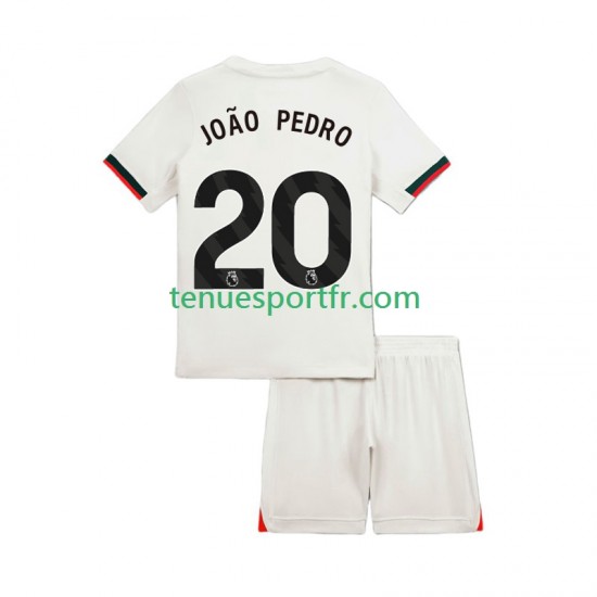 Kit Enfant Maillot Extérieur Chelsea Joao Pedro 20 2025-2026 à Manches Courtes