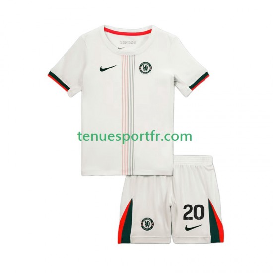 Kit Enfant Maillot Extérieur Chelsea Joao Pedro 20 2025-2026 à Manches Courtes