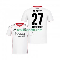 Homme Maillot Extérieur Eintracht Frankfurt Mario Gotze 27 2025-2026 à Manches Courtes