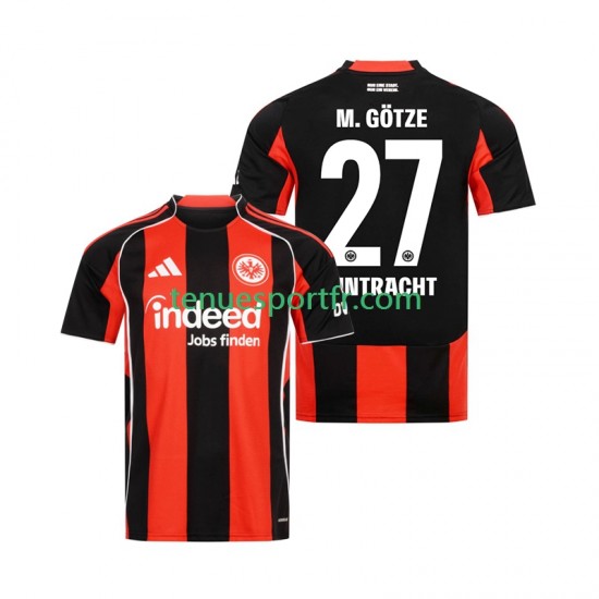 Homme Maillot Domicile Eintracht Frankfurt Mario Gotze 27 2025-2026 à Manches Courtes