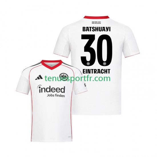 Homme Maillot Extérieur Eintracht Frankfurt Michy Batshuayi 30 2025-2026 à Manches Courtes