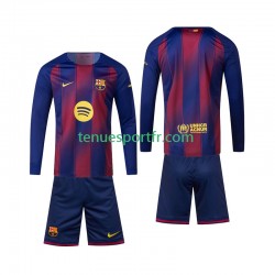 Kit Enfant Maillot Domicile FC Barcelone 2025-2026 à Manches Longues