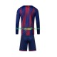 Kit Enfant Maillot Domicile FC Barcelone 2025-2026 à Manches Longues